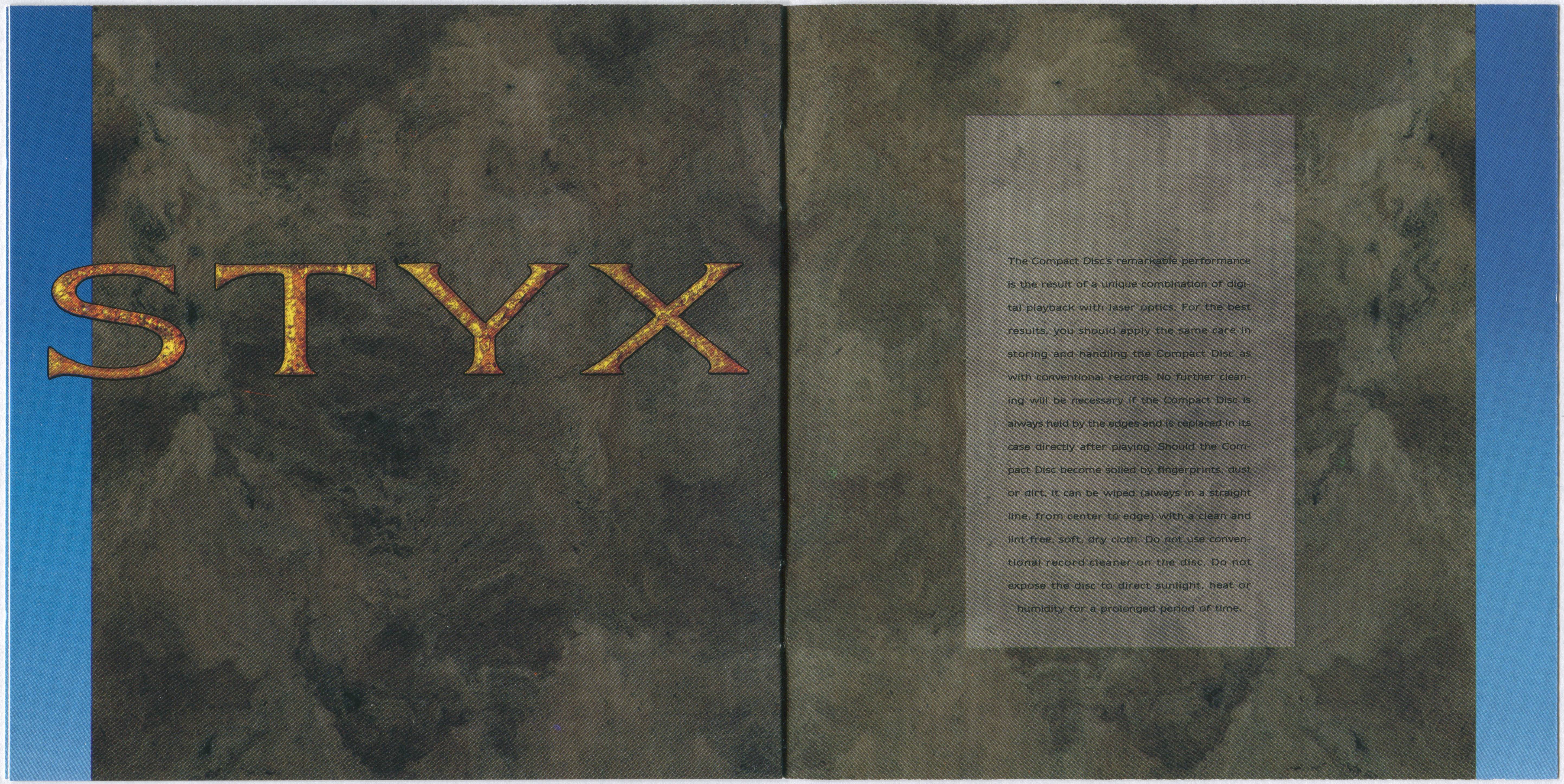 Styx  Edge Of The Century : Booklet 7